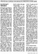 NATIONAL CENTER FOR HEALTH STATISTICS DATA LINE