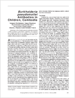 Burkholderia pseudomallei Antibodies in Children Cambodia