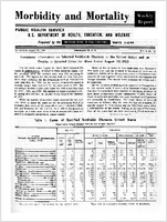 Morbidity and Mortality Weekly Report For release August 26 1960 Vol 9 No 33
