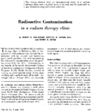 Radioactive contamination in a radium therapy clinic