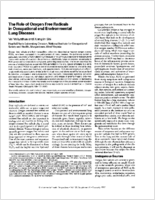 The role of oxygen free radicals in occupational and environmental lung diseases