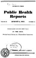 Public Health Reports  v 66 no 31  cover