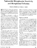 Nationwide histoplasmin sensitivity and histoplasmal infection