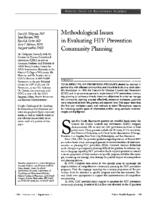 Methodological Issues In Evaluating HIV Prevention Community Planning