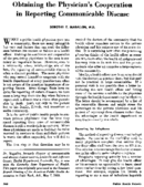 Obtaining the physicians cooperation in reporting communicable disease