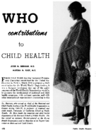 WHO contributions to child health