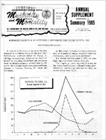 Morbidity and Mortality Weekly Report Vol 14 No 53 Annual Supplement Summary 1965 for release October 14 1966