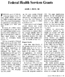 Federal Health Services Grants