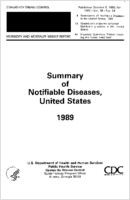 MMWR Morbidity and Mortality Weekly Report Published October 5 1990 for 1989  Vol 38  No 54 Summary of Notifiable Diseases United States 1989
