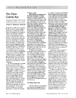 The False Claims Act Litigating scientific misconduct