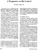 A perspective on rat control