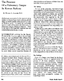 The presence of a pulmonary fungus in Korean rodents