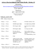 Agenda  CDCNIOSH Advisory Board on Radiation and Worker Health  Meeting 145 April 27 2022