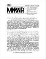 MMWR Morbidity and Mortality Weekly Report Vol 47 No 46 November 27 1998