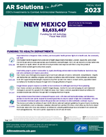 CDCs Investments to Combat Antibiotic Resistance Threats New Mexico Fiscal Year 2023