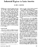 Industrial hygiene in Latin America