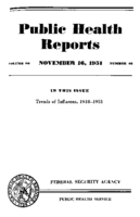 Public Health Reports  v66 no 46  cover