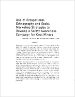 Use of Occupational Ethnography and Social Marketing Strategies to Develop a Safety Awareness Campaign for Coal Miners