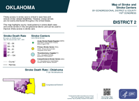 OK Congressional District 02 Stroke and Stroke Centers Map 119th Congress