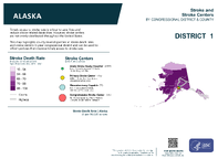 AK Congressional District 01 Stroke and Stroke Centers Map 118th Congress