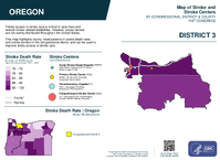 OR Congressional District 03 Stroke and Stroke Centers Map 119th Congress