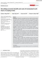 Describing Economic Benefits and Costs of Nonstandard Work Hours A Scoping Review
