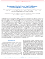 Overview and Methods for the Youth Risk Behavior Surveillance System  United States 2023