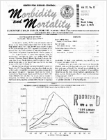 Morbidity and Mortality Weekly Report Vol 20 No 13 week ending April 3 1971