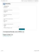 Coronavirus disease COVID19 cases in the US last updated on May 27 2020