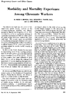 Morbidity and mortality experience among chromate workers