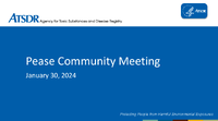 Pease Community Meeting  January 30 2024