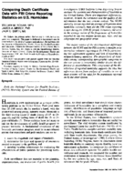 Comparing death certificate data with FBI crime reporting statistics on US homicides