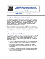 NIOSH Training Occupational Safety and Health Professionals Fact Sheet 2001