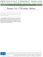 Erratum Vol 17 November 5 Release