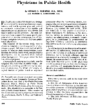 Physicians in public health