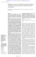 Exposure to Silica and Silicosis Among Tin Miners in China Exposure Response Analyses and Risk Assessment