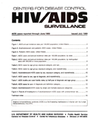 HIVAIDS Surveillance AIDS cases reported through June 1989