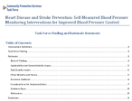 Heart Disease and Stroke Prevention SelfMeasured Blood Pressure Monitoring Interventions for Improved Blood Pressure Control