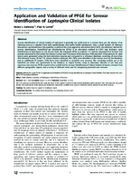 Application and Validation of PFGE for Serovar Identification of Leptospira Clinical Isolates