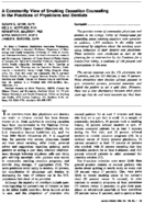A Community View Of Smoking Cessation Counseling In The Practices Of Physicians And Dentists