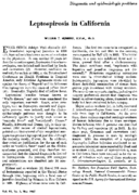 Leptospirosis in California