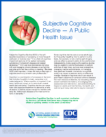 Subjective cognitive decline   a public health issue