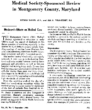 Medicares Effects On Medical Care Medical SocietySponsored Review In Montgomery County Maryland