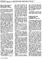 PUBLIC HEALTH PROGRAMS AND PRACTICES