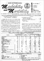 Morbidity and Mortality Weekly Report Vol 21 No 41 week ending October 14 1972