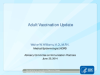 Adult vaccination update