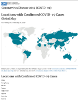 Locations with Confirmed COVID19 Cases Global Map as of 400 PM ET February 26 2020