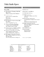 Public Health Reports  v 111 no 3  masthead
