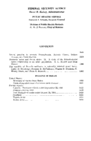 Public Health Reports  v 66 no 43  table of contents