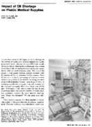 Impact of oil shortage on plastic medical supplies